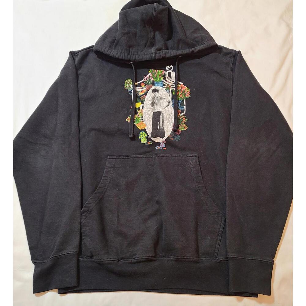 Harry Styles Hoodie Womens Size S/M  Black Floral Harry's House Tour Concert - Picture 3 of 9